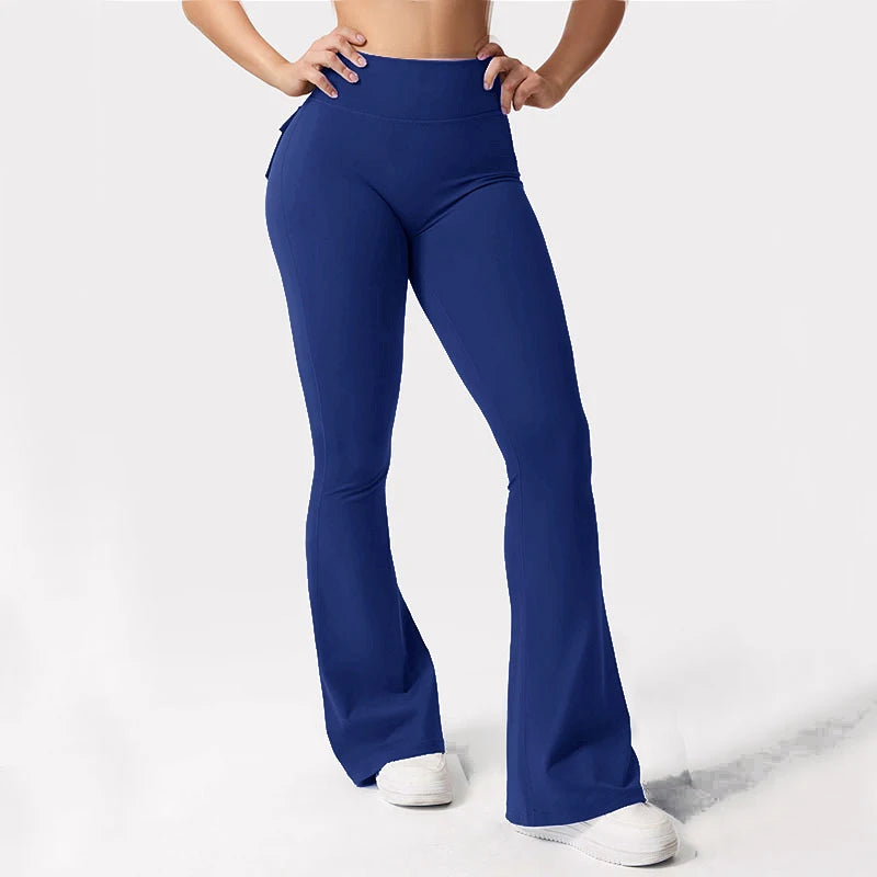 Booty-Lift Cargo Flared Leggings