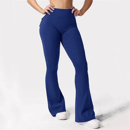 Booty-Lift Cargo Flared Leggings