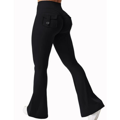 Booty-Lift Cargo Flared Leggings