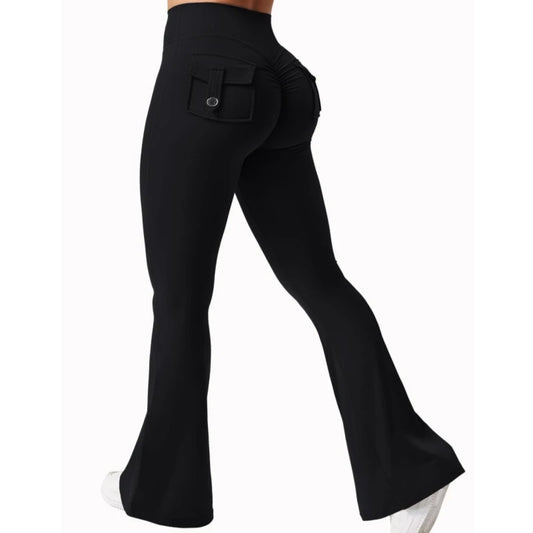 Booty-Lift Cargo Flared Leggings