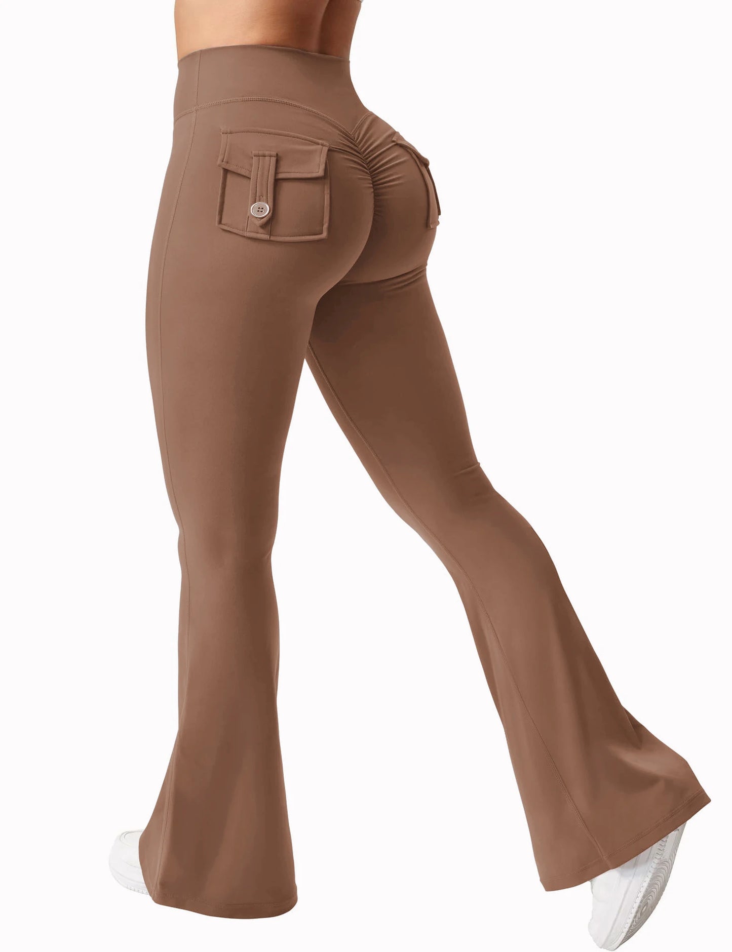 Booty-Lift Cargo Flared Leggings