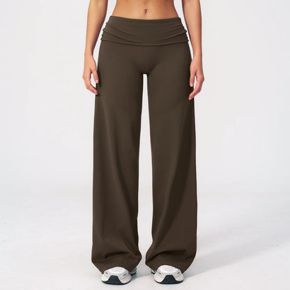 Fold-over Wide Leg Leggins