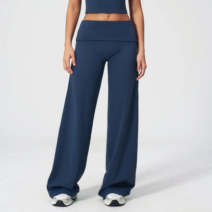 Fold-over Wide Leg Leggins