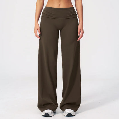 Fold-over Wide Leg Leggins
