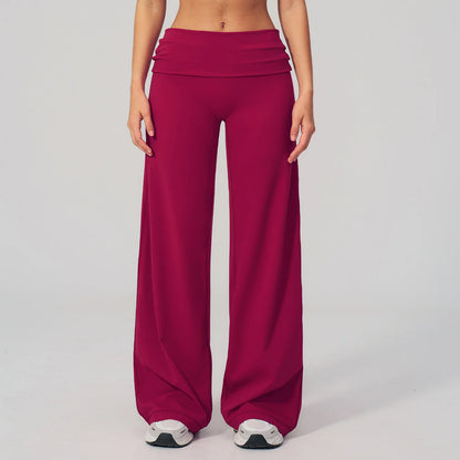 Fold-over Wide Leg Leggins