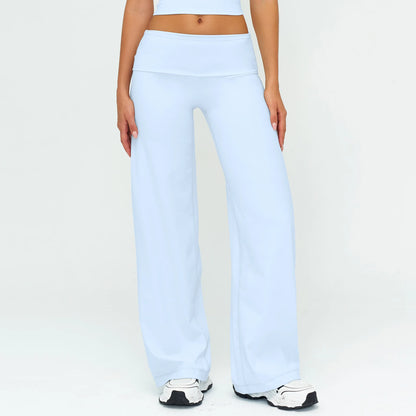 Fold-over Wide Leg Leggins