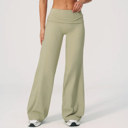 Fold-over Wide Leg Leggins