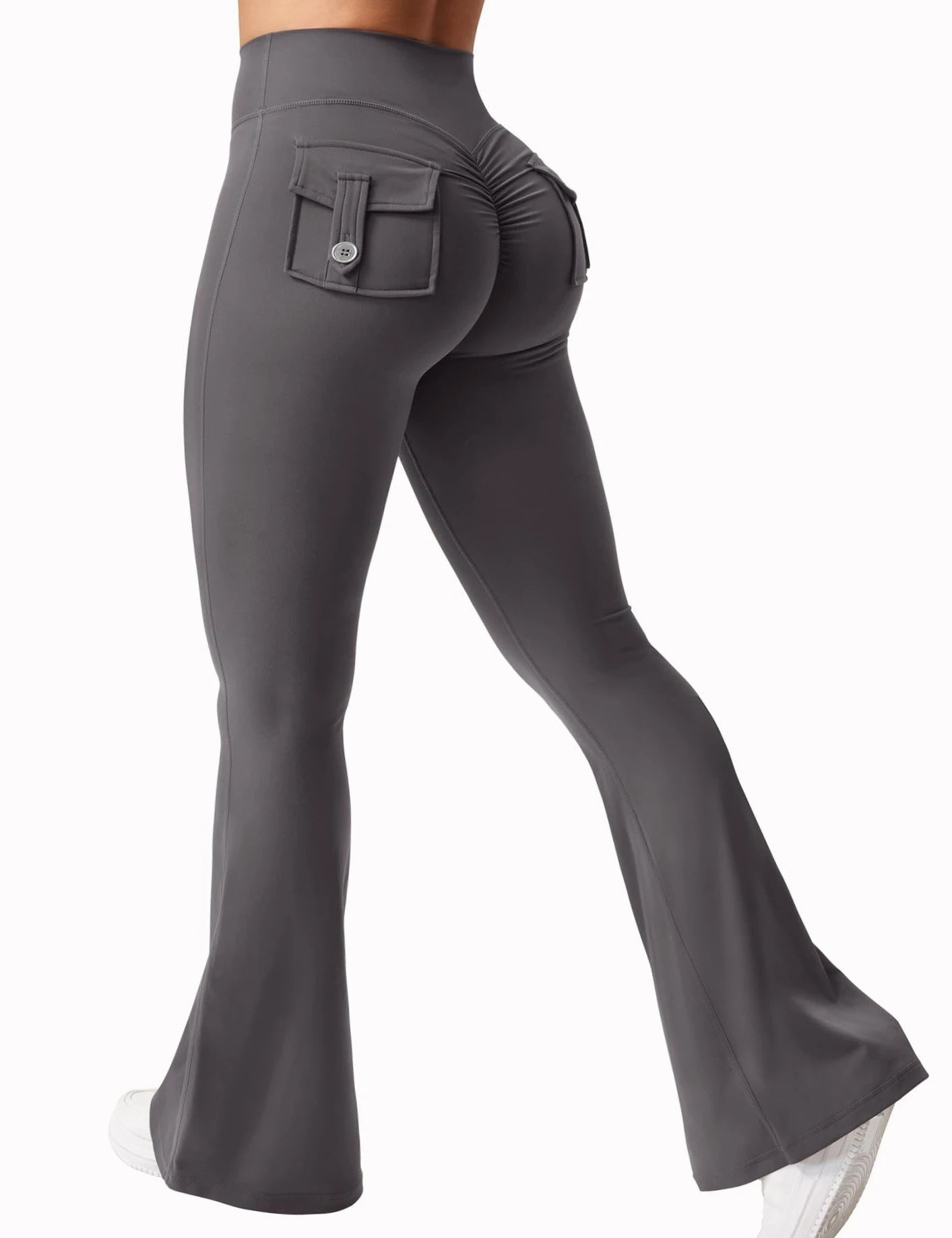 Booty-Lift Cargo Flared Leggings