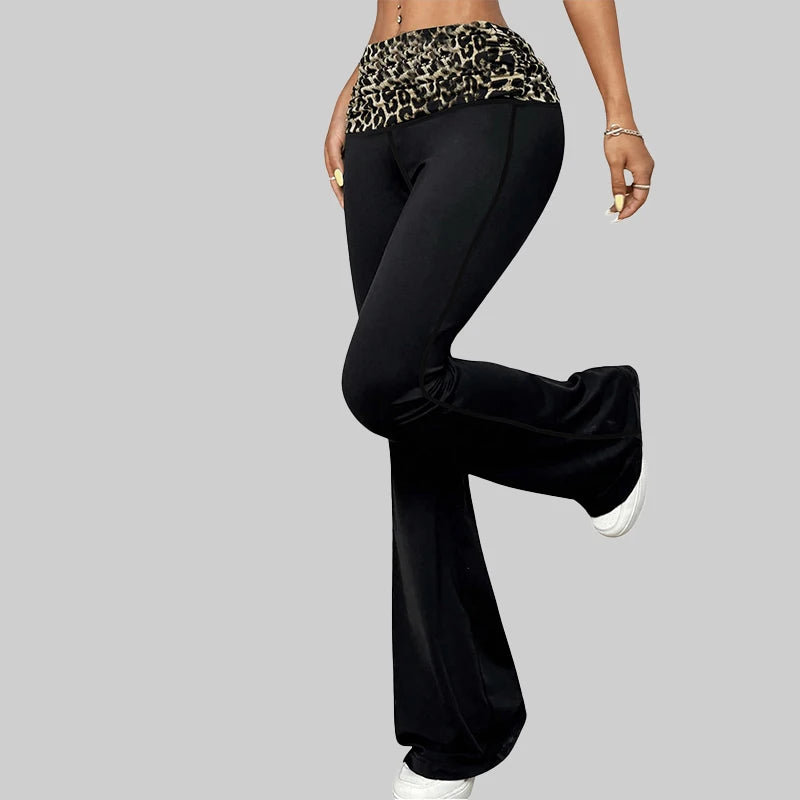 Leopard Flared leggings