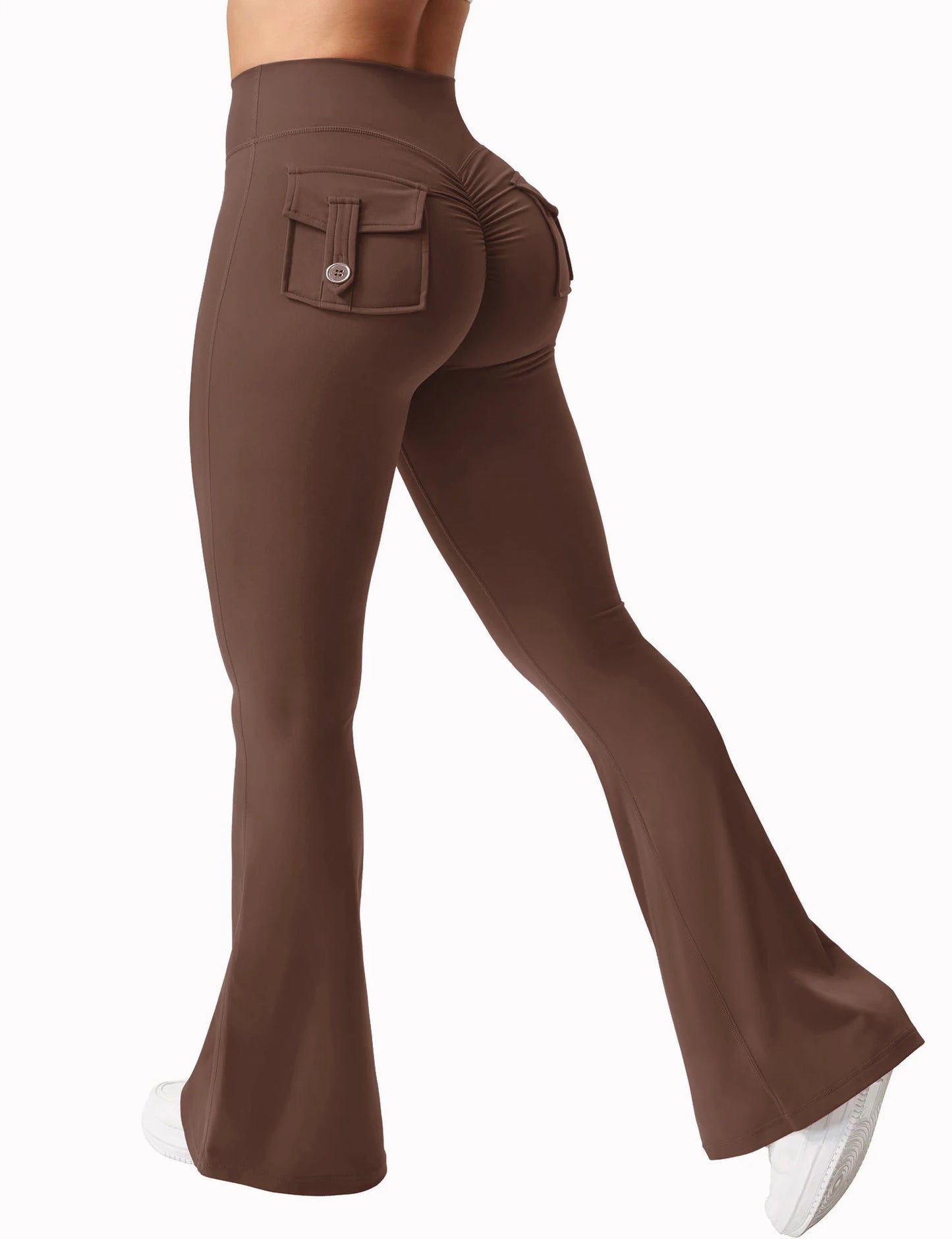 Booty-Lift Cargo Flared Leggings
