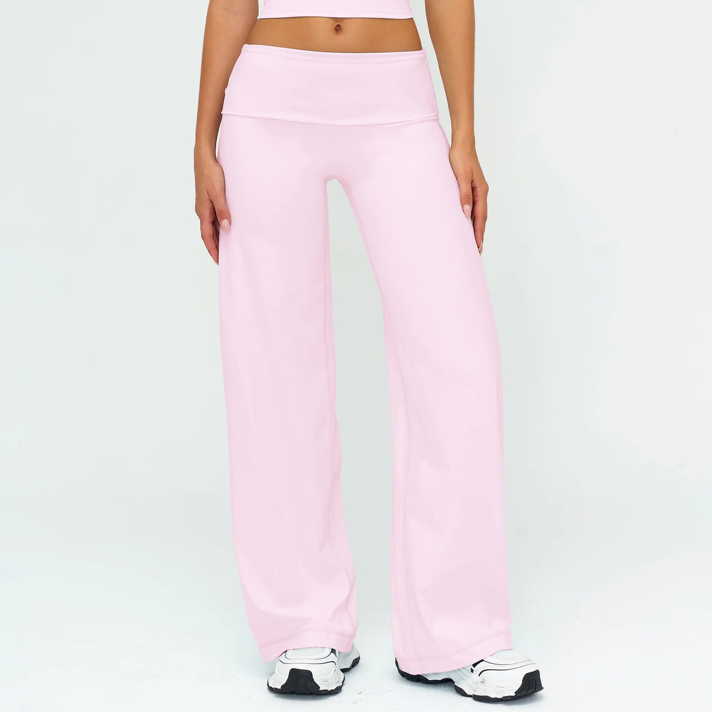 Fold-over Wide Leg Leggins