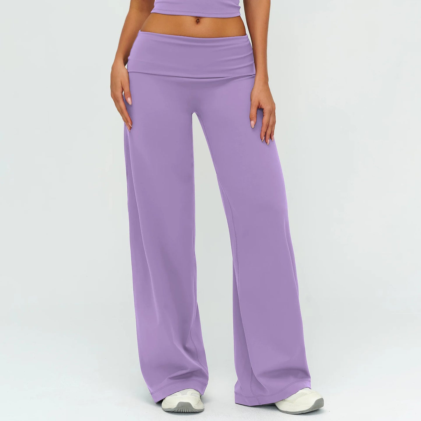 Fold-over Wide Leg Leggins